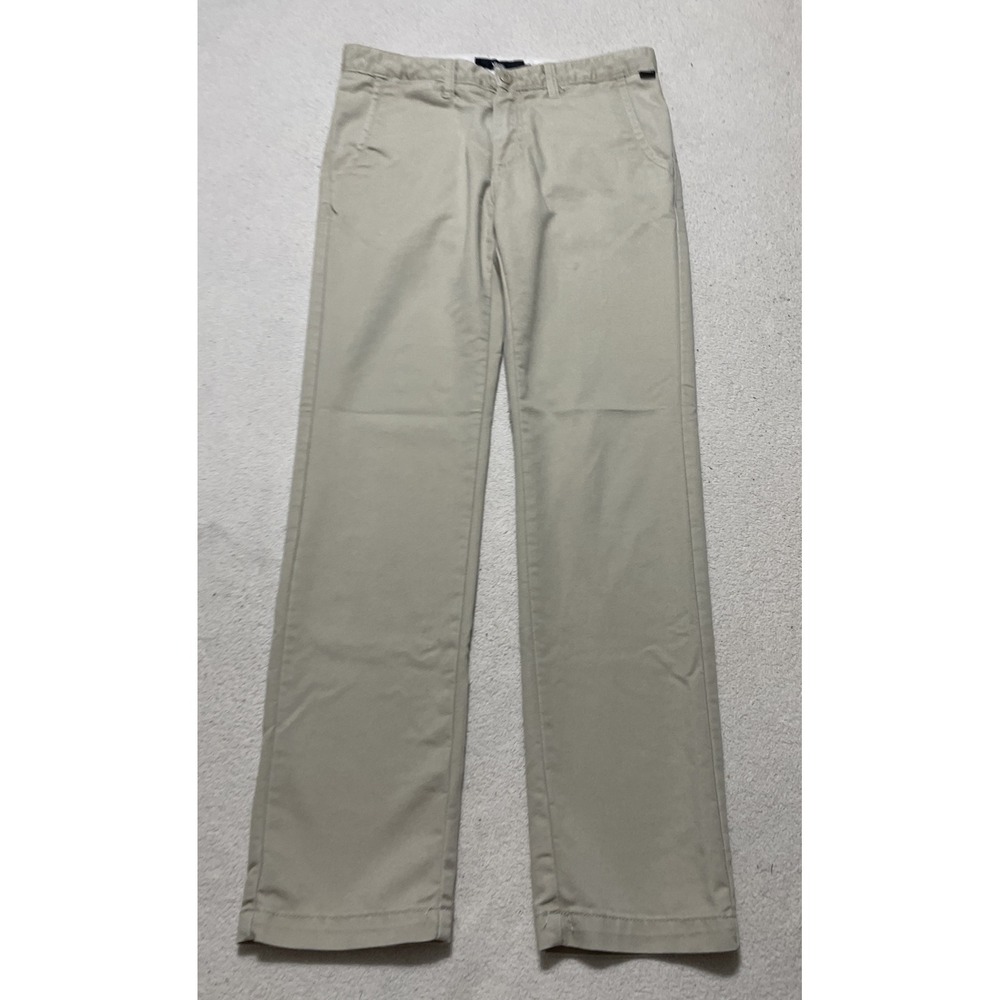 Vans Pants Mens Size 30x30 Beige Ivory Flat Front Stretch Chino Skateboarding